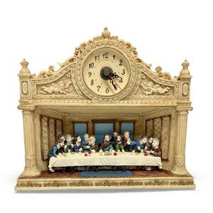 Vintage 3D Last Supper Clock that Works